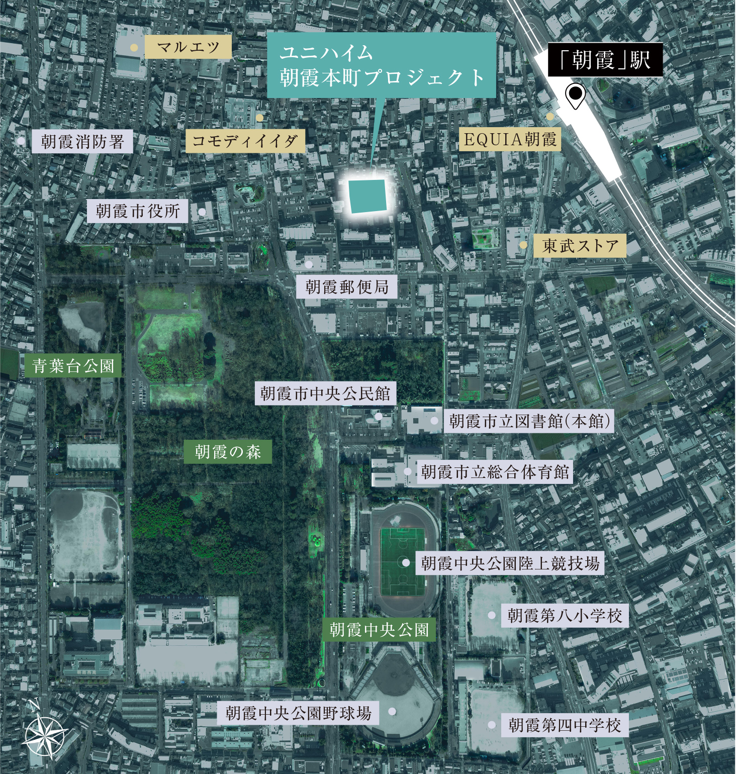 現地周辺航空写真(2025年1月撮影)